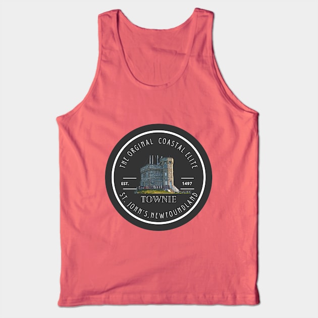 TOWNIE T-Shirt, The Original Coastal Elite ST JOHNS NEWFOUNDLAND Tank Top by SailorsDelight